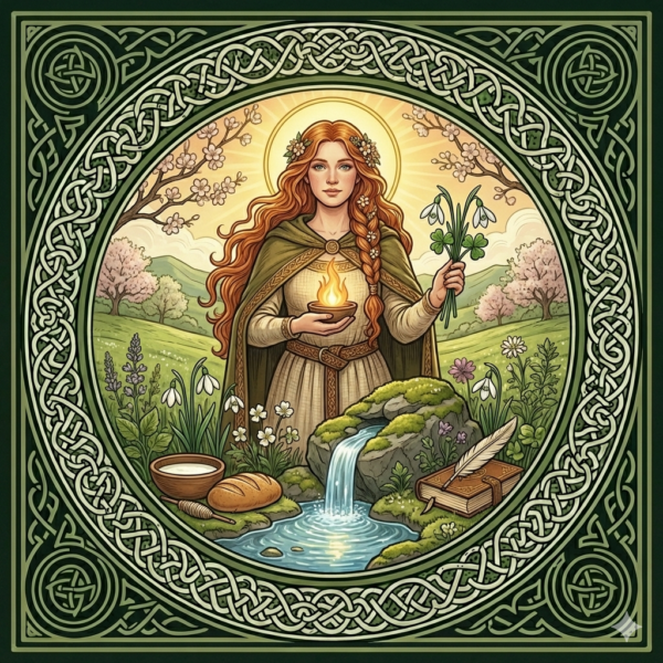 Déesse Brigit, la flamme qui réchauffe sans brûler, la lumière qui éclaire sans éblouir - Imbolc