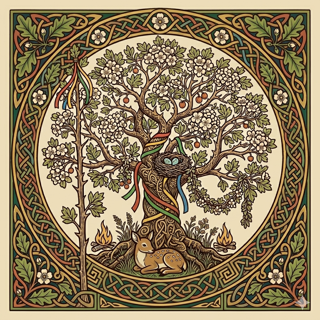 Aubépine, plante sacrée de Beltane